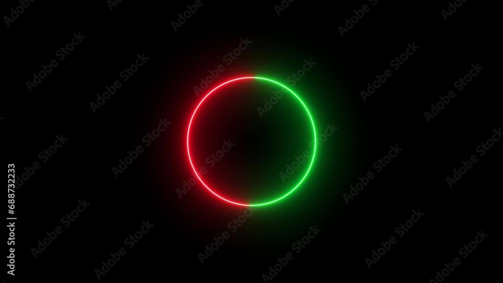 Neon lights circle in motion Seamless VJ loop animation black background. Blue color circle.e_16 Neon lights circle in motion Seamless VJ loop animation black background. Blue color circle.e_16