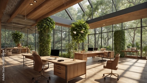 nature inspired office space