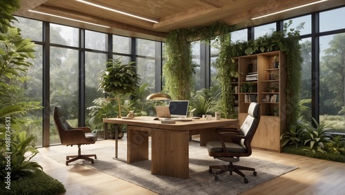 nature inspired office space