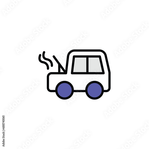Fault icon design with white background stock illustration