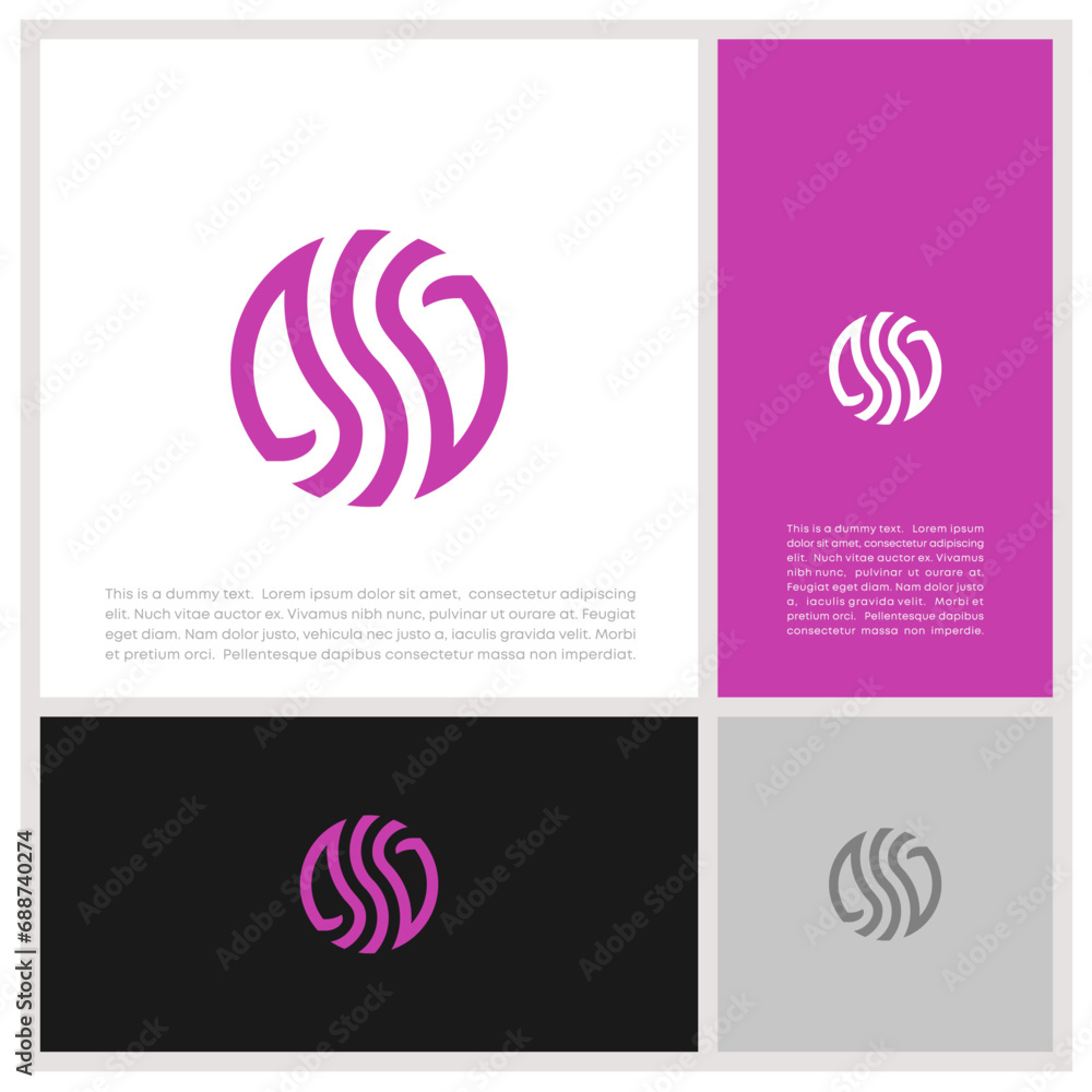 Initials S logo design. Initial Letter Logo. Innovative high tech logo template. Initials S logo design. Initial Letter Logo. Innovative high tech logo template.