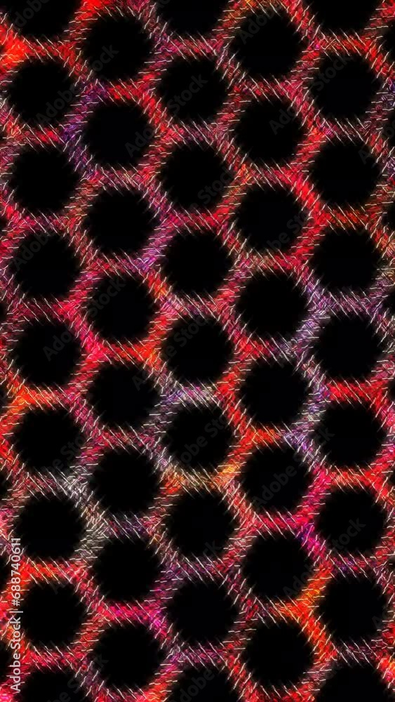 3D shining bright lines set wave motion, color full, on black background 3D shining bright lines set wave motion, color full, on black background