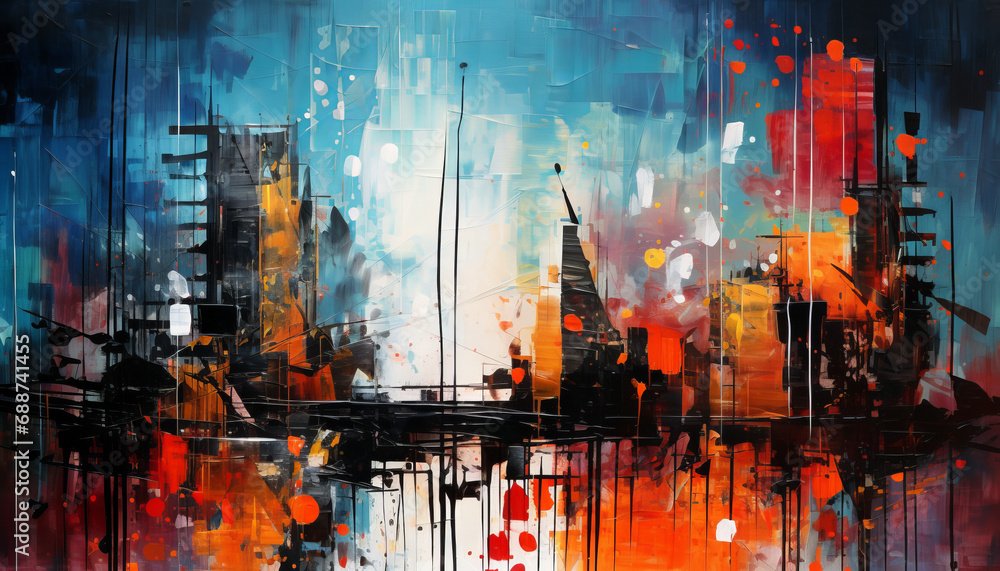 Obraz premium background with splashes