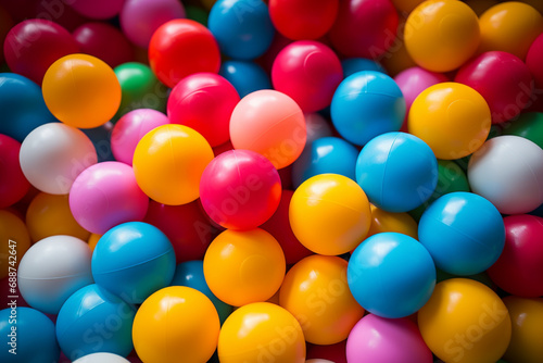 colorful balls is a large pile of small color balls