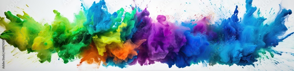 holi festival, wallpaper of colored powders on a white background holi festival, wallpaper of colored powders on a white background