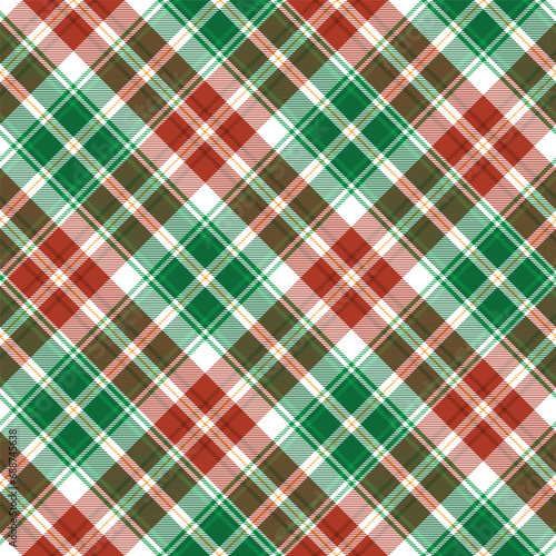 Christmas Plaids Digital Papers, traditional Checks Tartan Papers, Holiday Digital Scrapbooking , Red and Green Merry Pattern