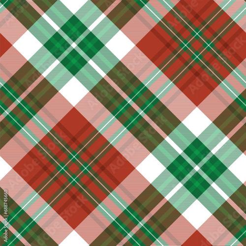 Christmas Plaids Digital Papers, traditional Checks Tartan Papers, Holiday Digital Scrapbooking , Red and Green Merry Pattern