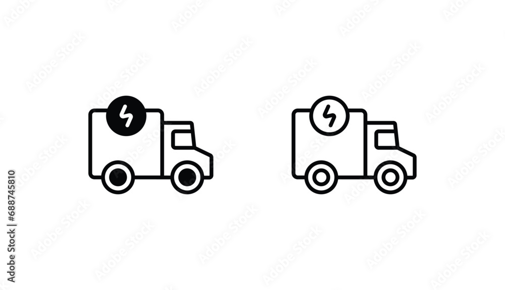 Electric Vehicle icon design with white background stock illustration Electric Vehicle icon design with white background stock illustration