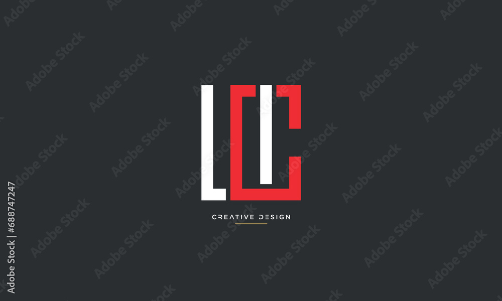UC or CU Alphabet letters icon logo UC or CU Alphabet letters icon logo