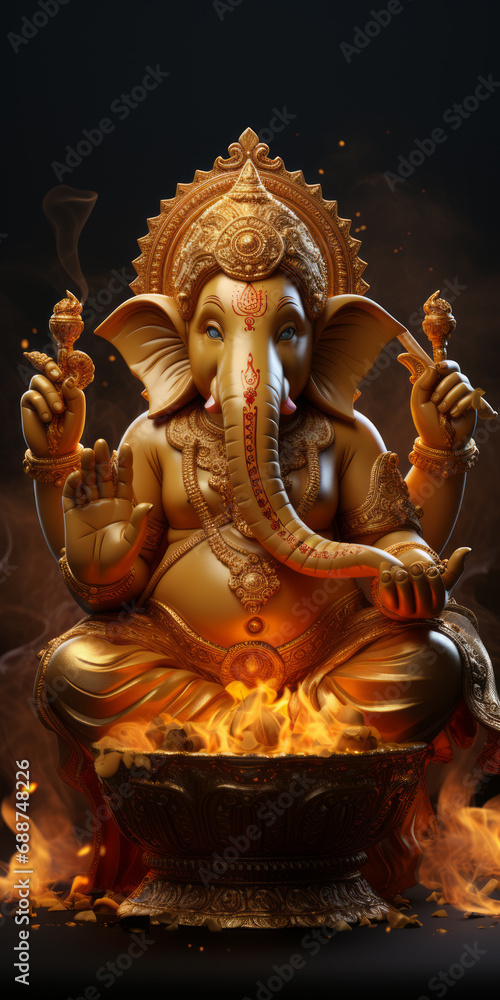 Fototapeta premium Lord Ganesha Indian God