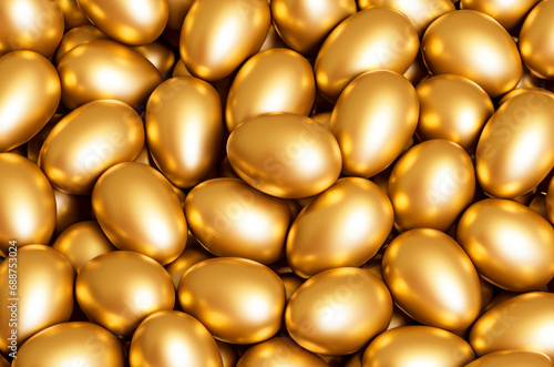 golden eggs | golden eggs on a white background