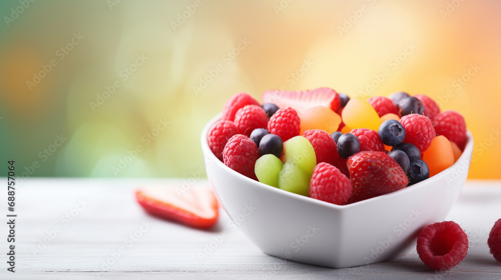Delicious fruits in a heart-shaped plate on a wooden table Delicious fruits in a heart-shaped plate on a wooden table