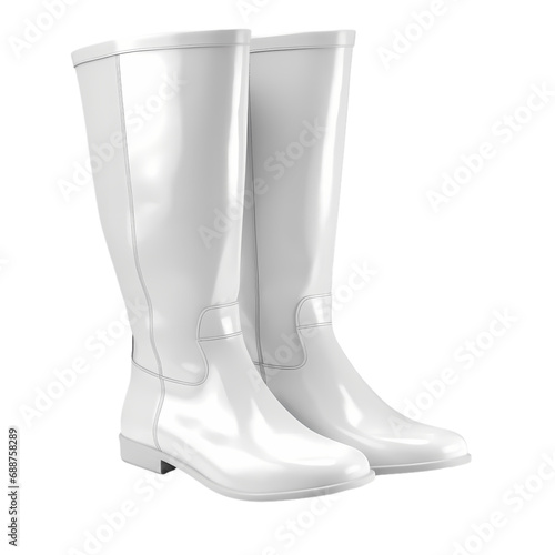 Women's boots isolated on transparent background