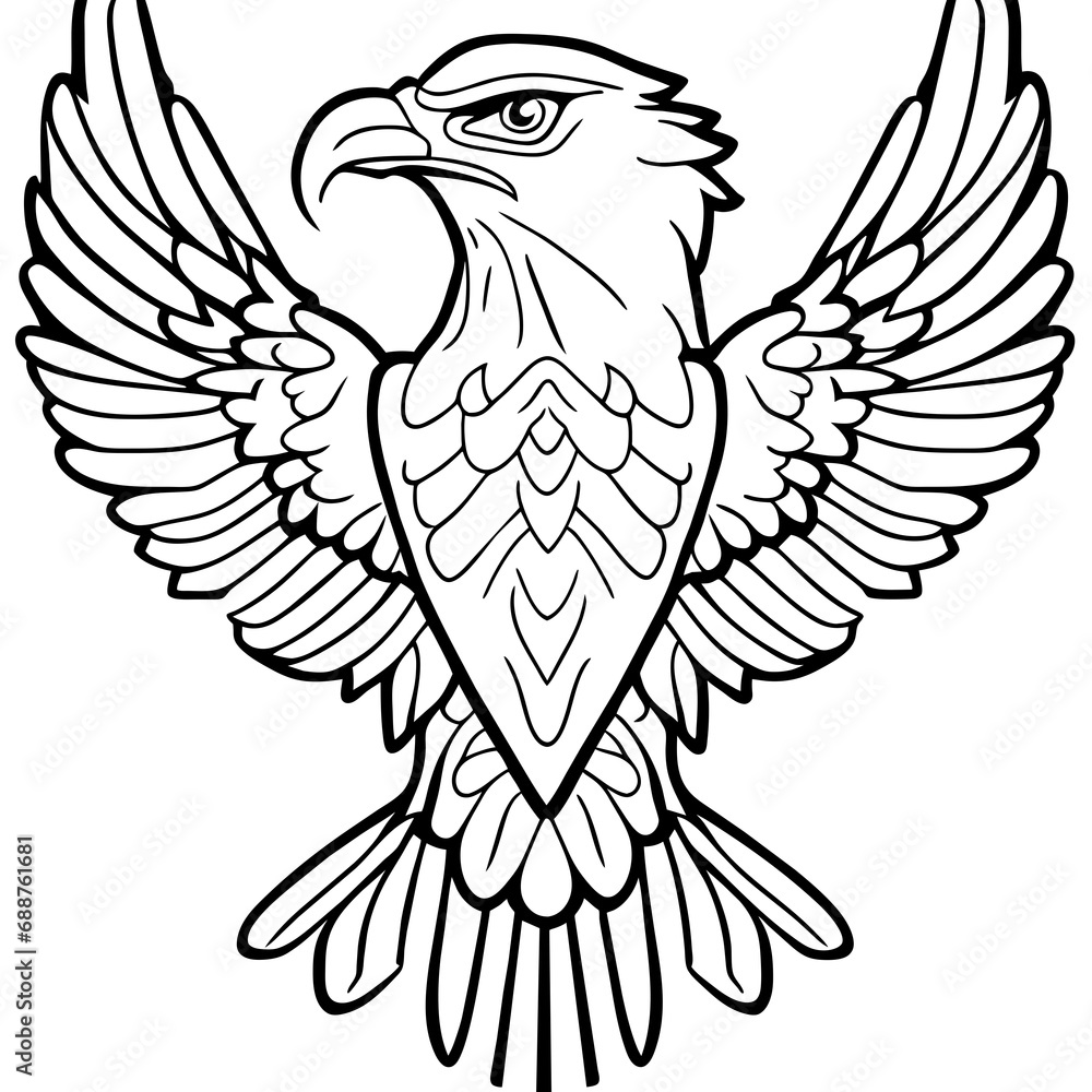 eagle shield with wings