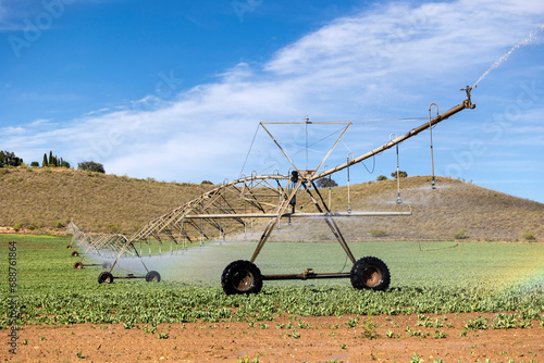 Efficient Irrigation System in Agricultural Field photo