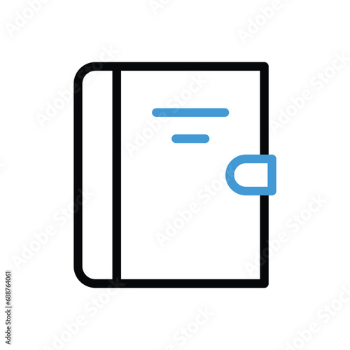 Address Book Icon vector stock illustration