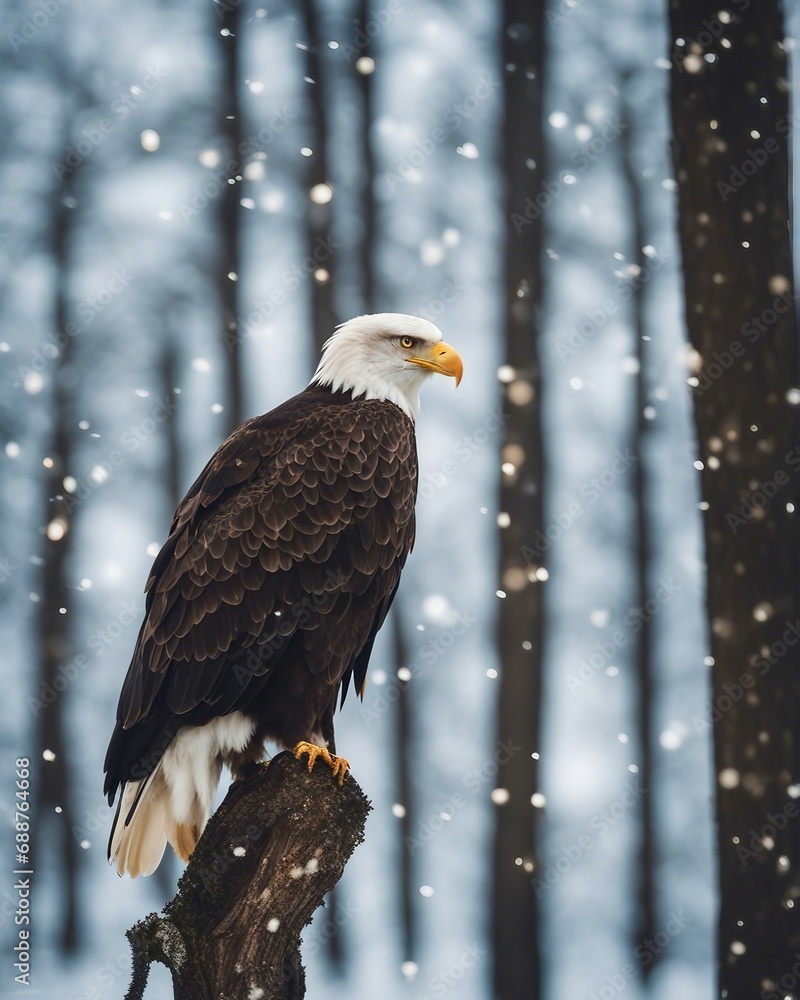 Portrait of the the bald eagle at winter
Portrait of the the bald eagle at winter