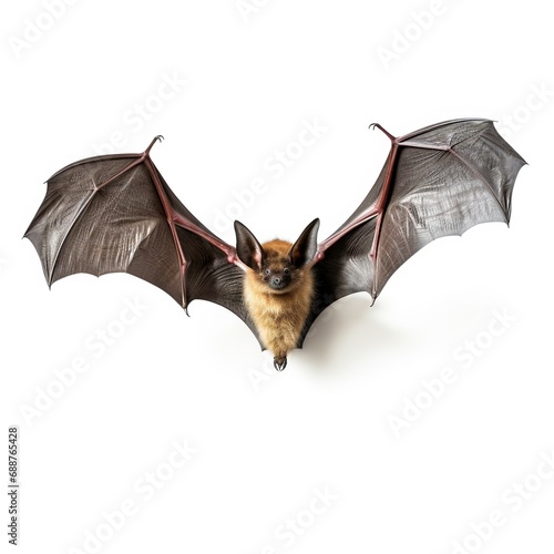 Flying bat isolated on white background