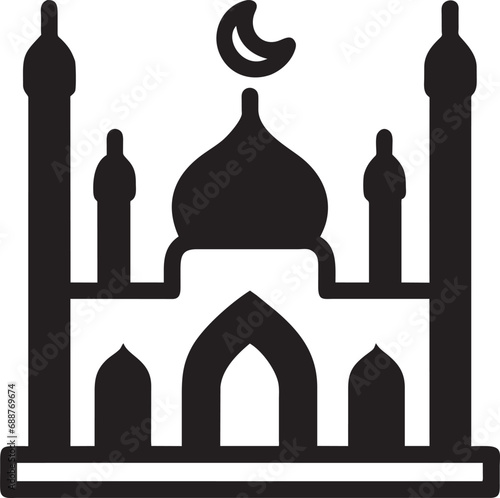 mosque icon, pictogram