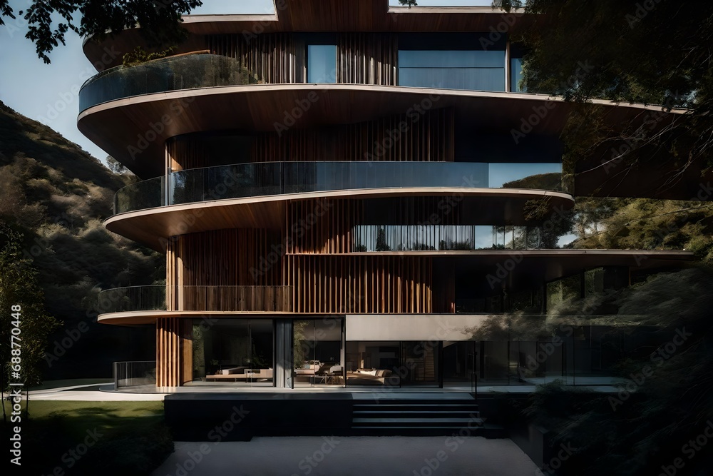 Fototapeta premium interior of a house,Residential building section