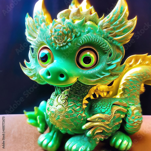 green dragon, symbol of the new year