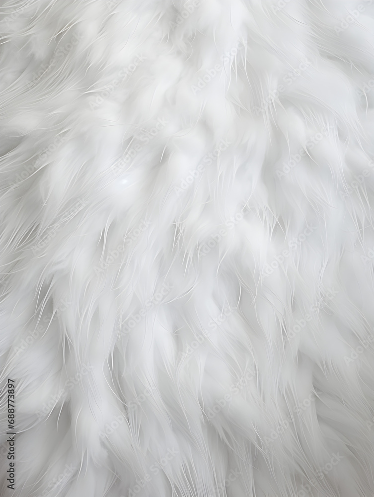 Fototapeta premium Close up textured white fluffy background