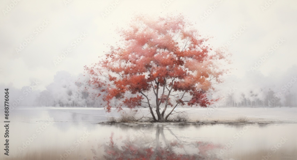autumn tree by michael hansen jullien,