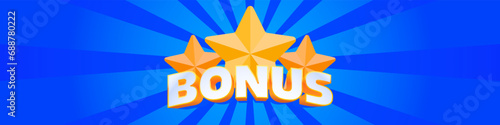 Bonus banner. Bonus casino text template
