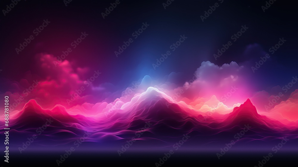 Creative concept art new idea innovation abstract neon background