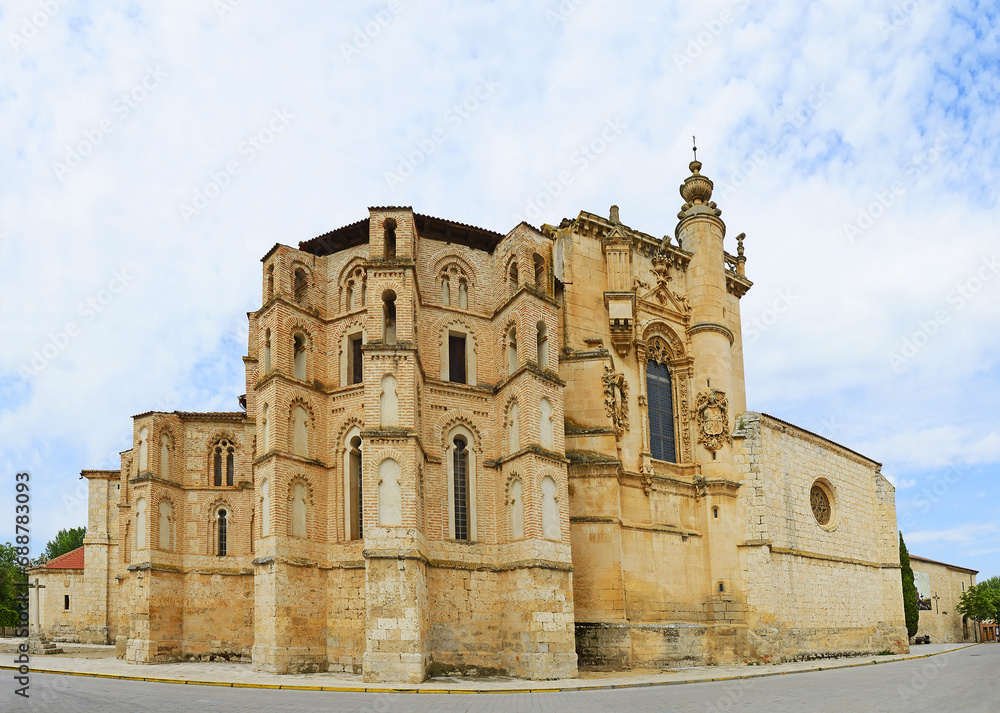 Church and Convent of San Pablo, Peñafiel, Mudéjar architecture, Valladolid province, Castilla y Leon, Spain
