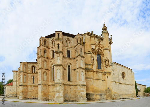 Obraz na płótnie Church and Convent of San Pablo, Peñafiel, Mudéjar architecture, Valladolid province, Castilla y Leon, Spain w salonie