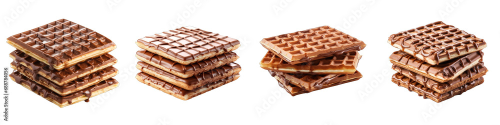 Wafer bars Hyperrealistic Highly Detailed Isolated On Transparent Background Png File