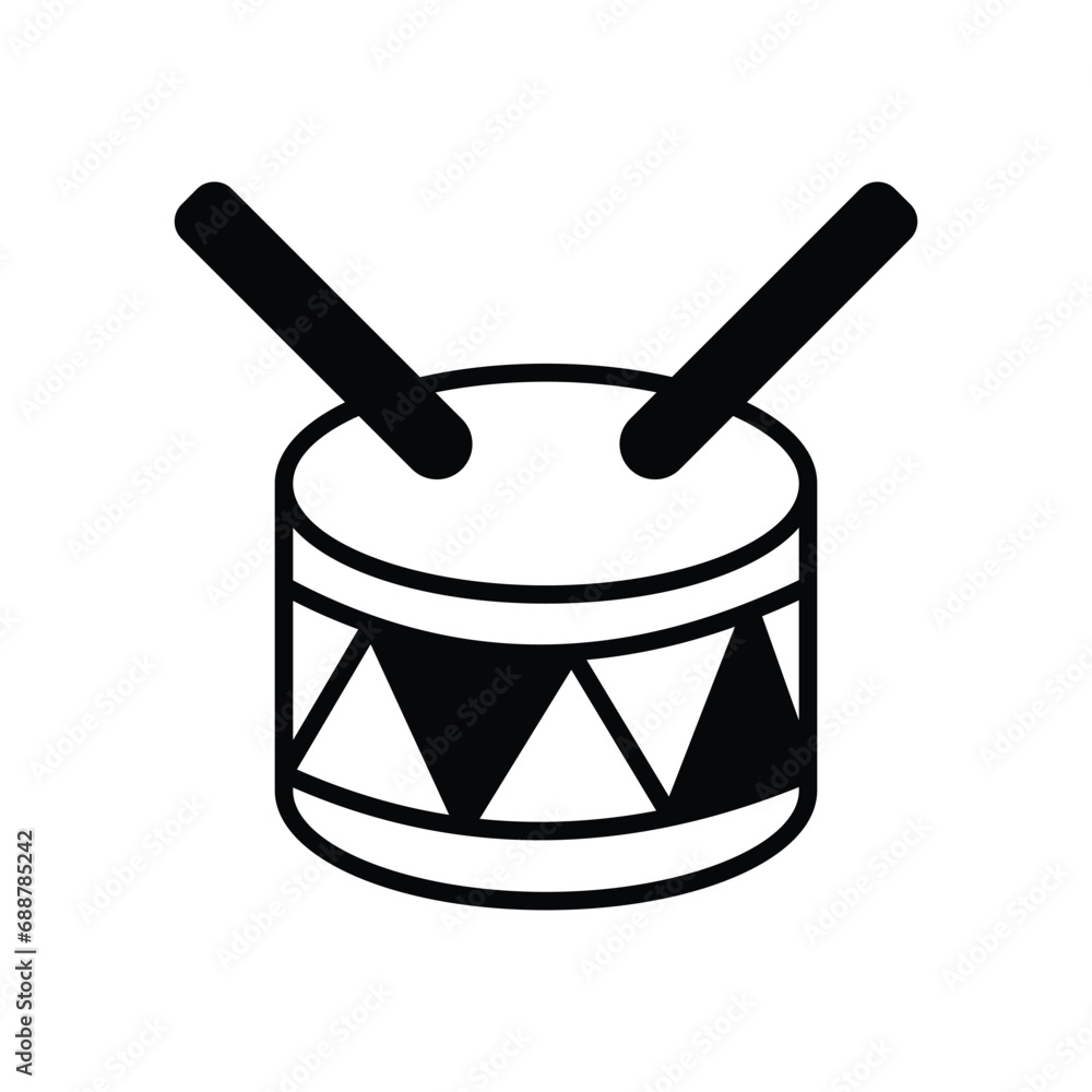 Drum icon vector stock illustration Drum icon vector stock illustration