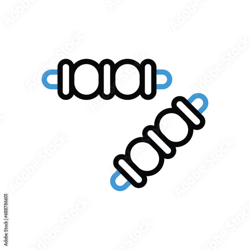 Wicket Bails Icon vector stock illustration