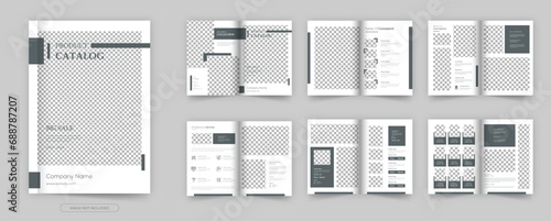 Product Catalog Layout Minimalist a4 Template Design 
