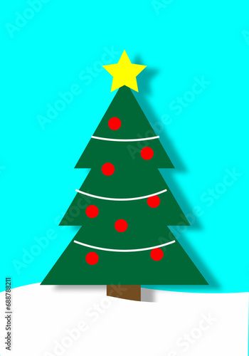 Christmas Tree Textless Christmas Card