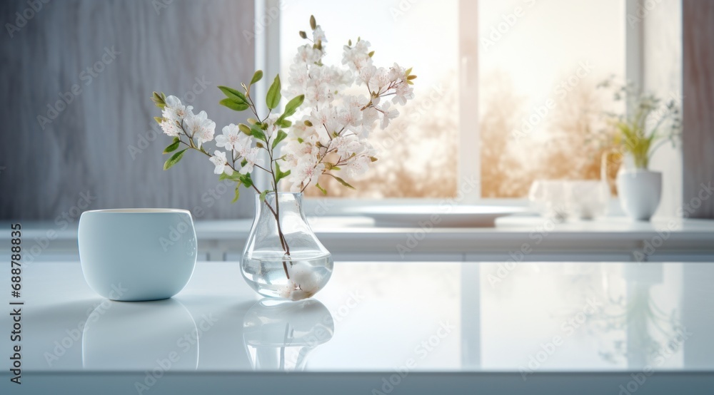 simple dining table in the white bathroom, simple dining table in the white bathroom,