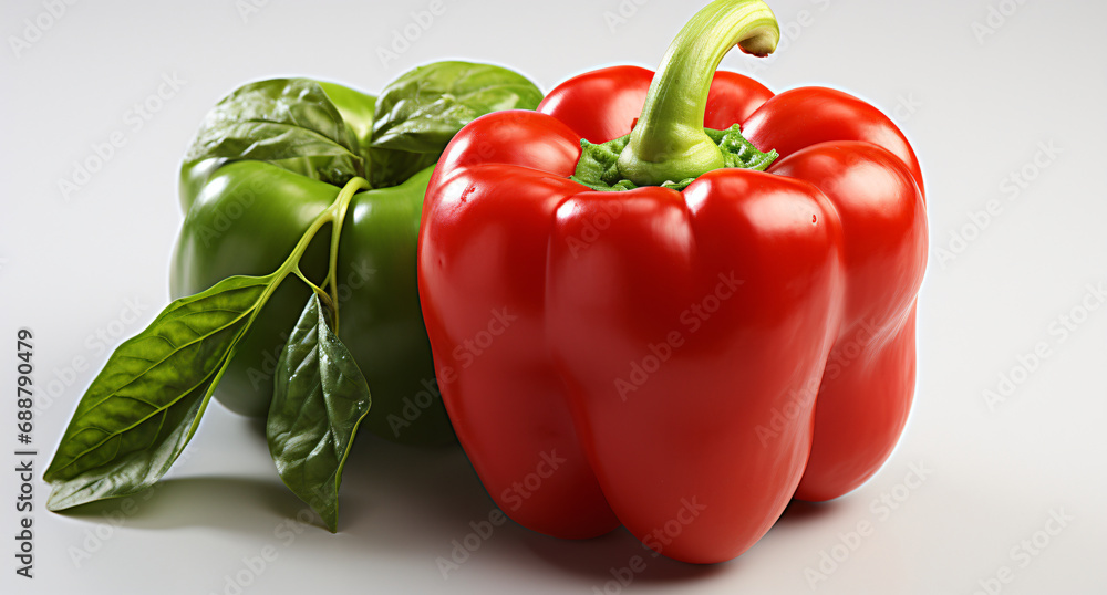 Bell Pepper. Portrait. Ideal for advertising or banner.
