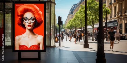 Embark on an innovative journey as a blank poster in the heart of Paris becomes a vibrant stage for a captivating street marketing campaign