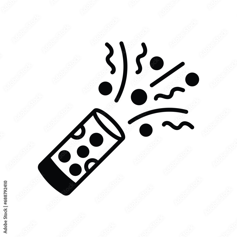 Confetti icon vector stock illustration Confetti icon vector stock illustration