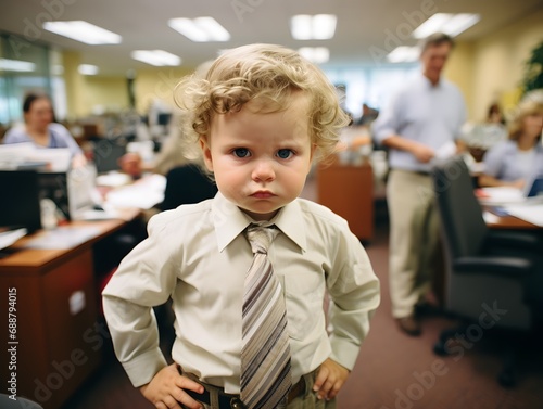 Unfiltered Emotions: Baby's Office Tantrum
