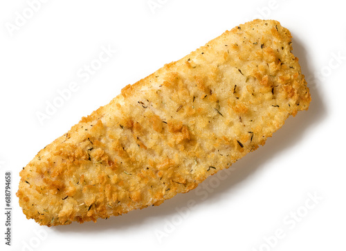 Canvas Print fried breaded fish fillet