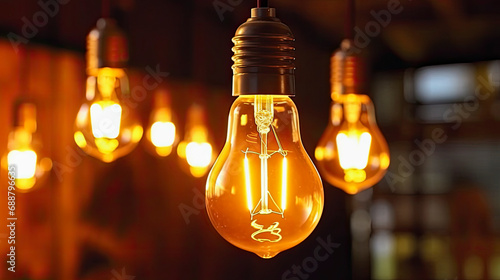 Light bulb in the dark generative ai