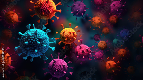 Virus / coronavirus illustration photo
