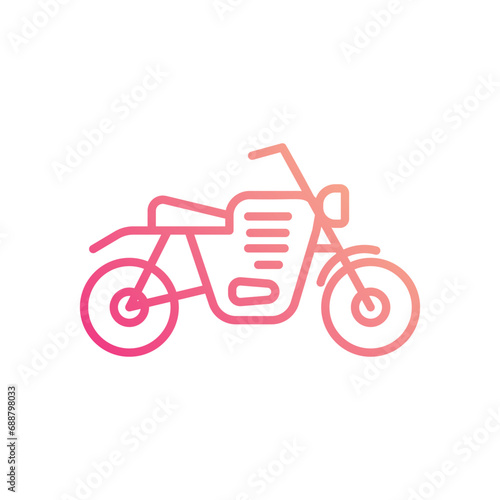 Motorbike icon vector stock illustration