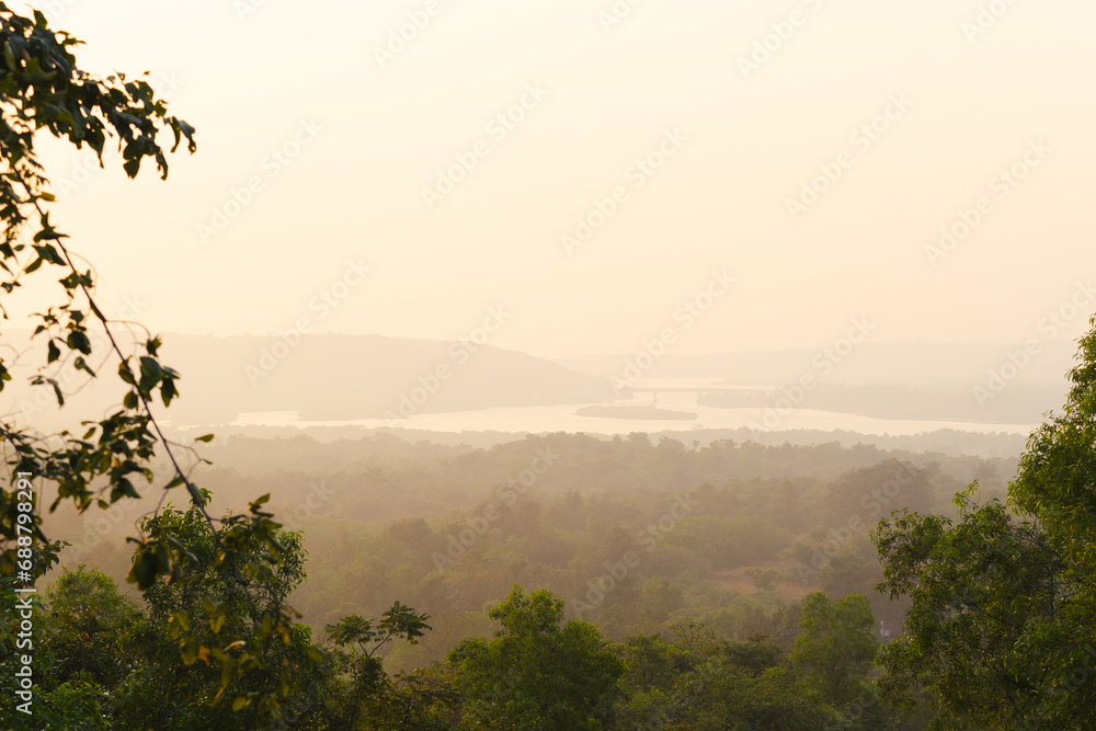 mist over the river