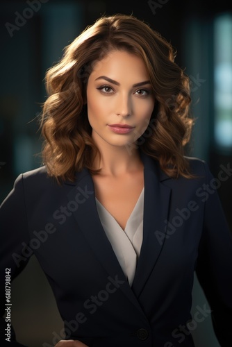 Modern beautiful businesswoman