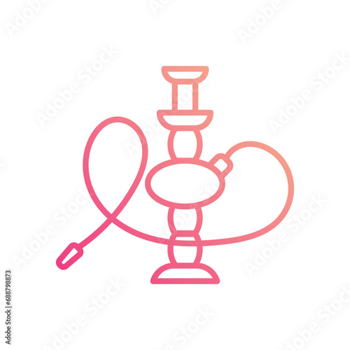 Hookah icon vector stock illustration