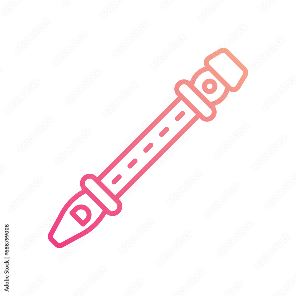Flute icon vector stock illustration Flute icon vector stock illustration