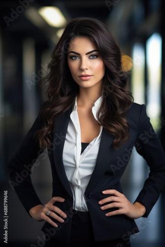 Modern beautiful businesswoman